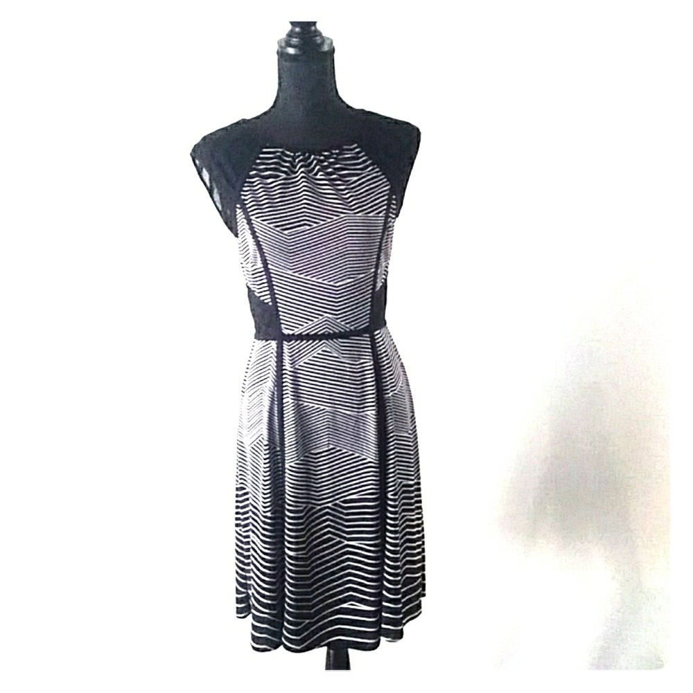Small Zebra stripes lace  BCBGMAXAZRIA Dress